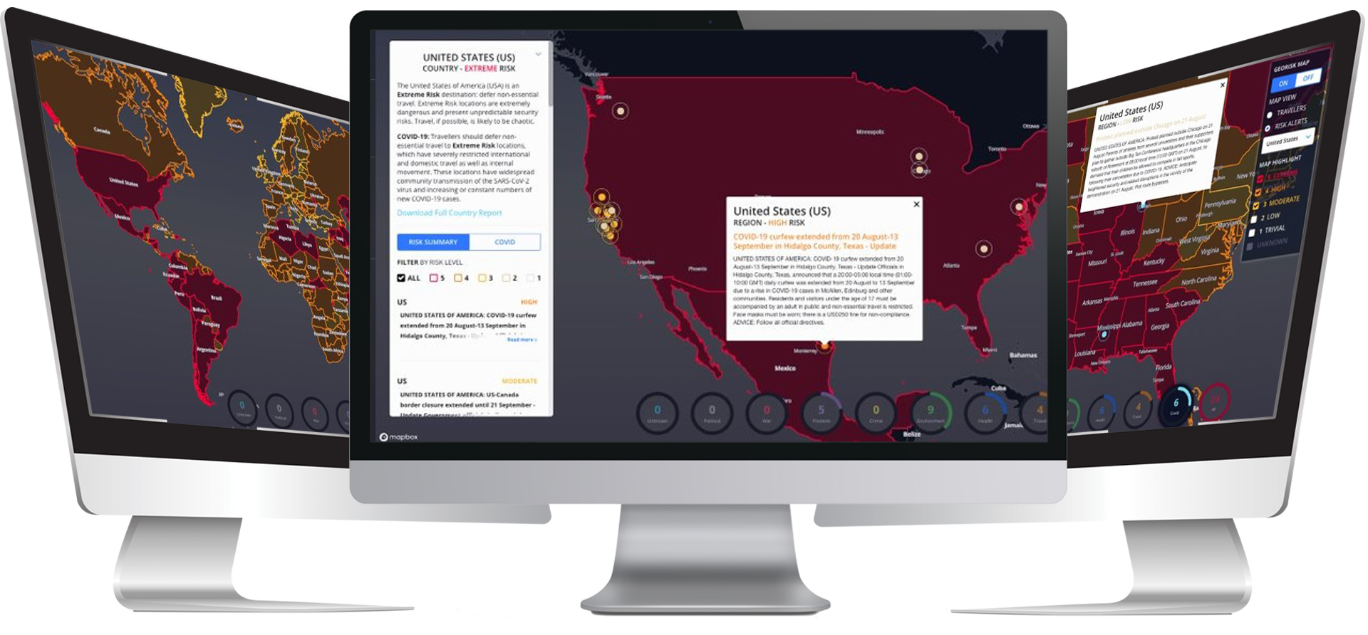 Screenshot of Covid Hub